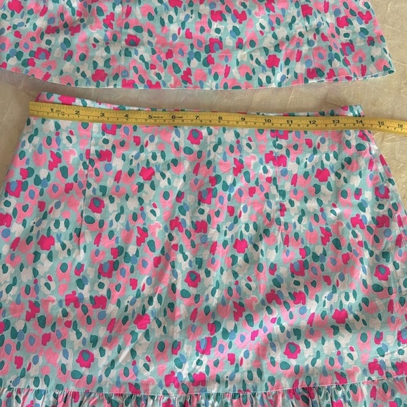 Lilly Pulitzer Set NEW Hottie Dottie Suzie Skirt Bitsy Top Puff Sleeve two piece - Picture 6 of 16